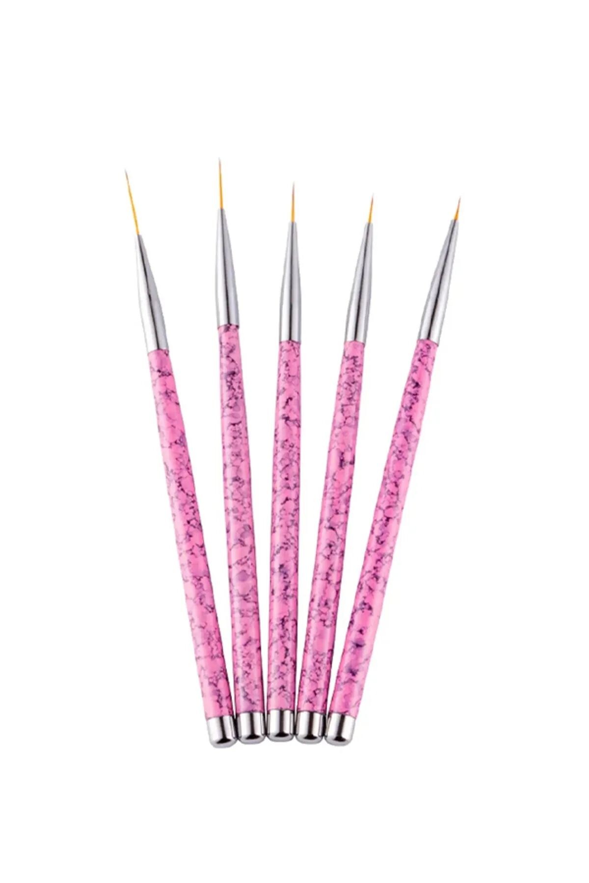 AVyu 5’li 0 Numara Nail Art Çizim Fırçası Seti - ADANIL-NAILART-FIRCASETI