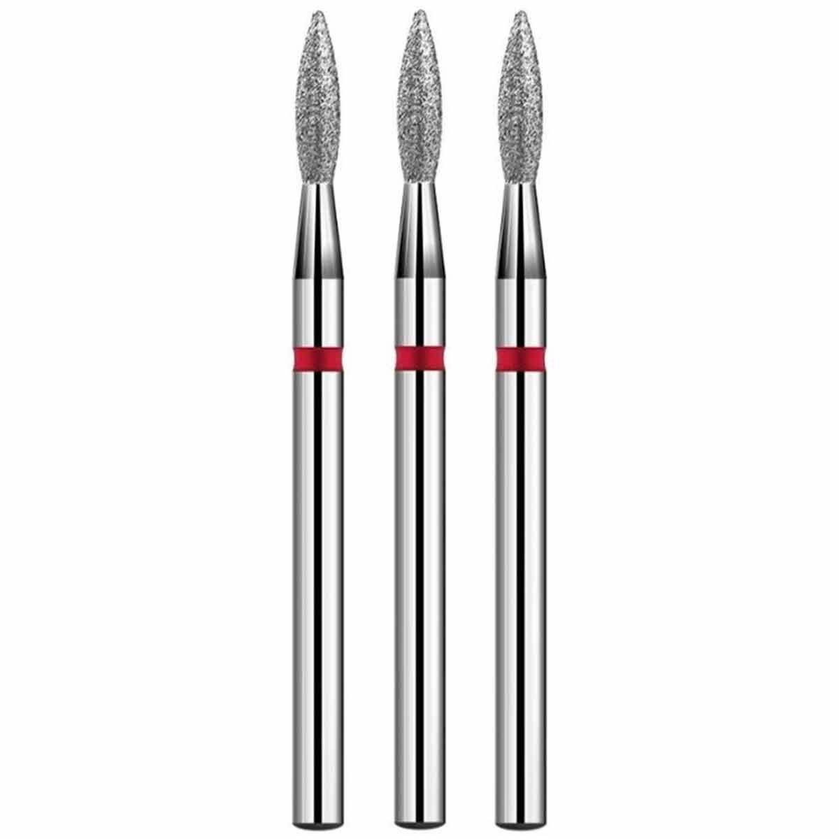 ELLEA NAİL 3'LU ATEŞ KIRMIZI ELMAS FREZE UÇ