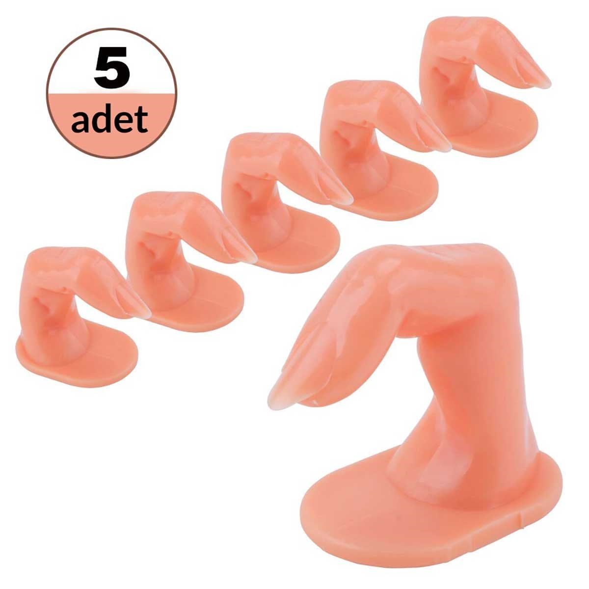 ELLEA NAIL PROTEZ TIRNAK EĞİTİM PARMAĞI 5'Lİ