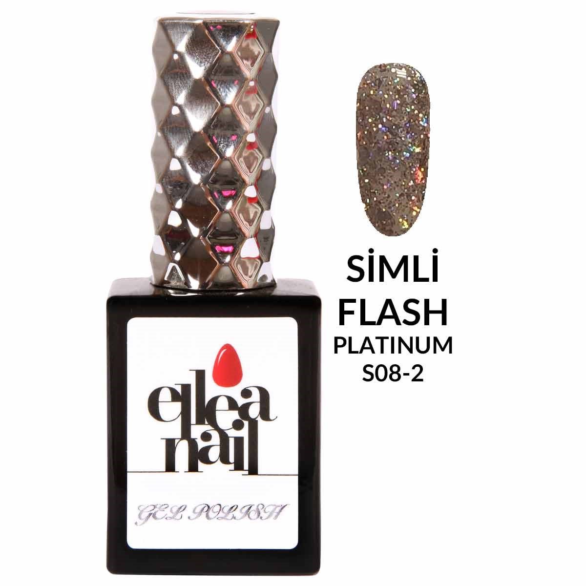 ELLEA NAİL SALON BOY 15 ML UV LED SİMLİ KALICI OJE PLATİNİUM FLASH SCALE 2 - ELLEA-NAİL-SİMLİ-KALICI OJE-PF2