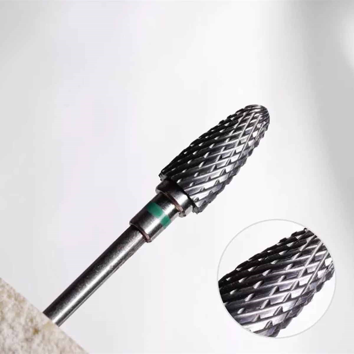 ELLEA NAİL TOMBUL YEŞİL ÇELİK FREZE UÇ