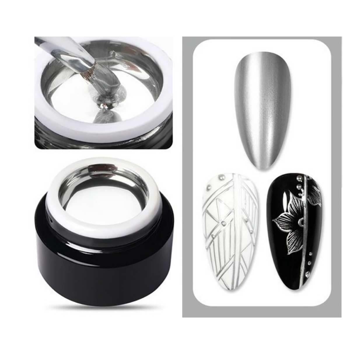 Metalik Gümüş Çizim Jeli - METALİK-ÇİZİM-JELİ