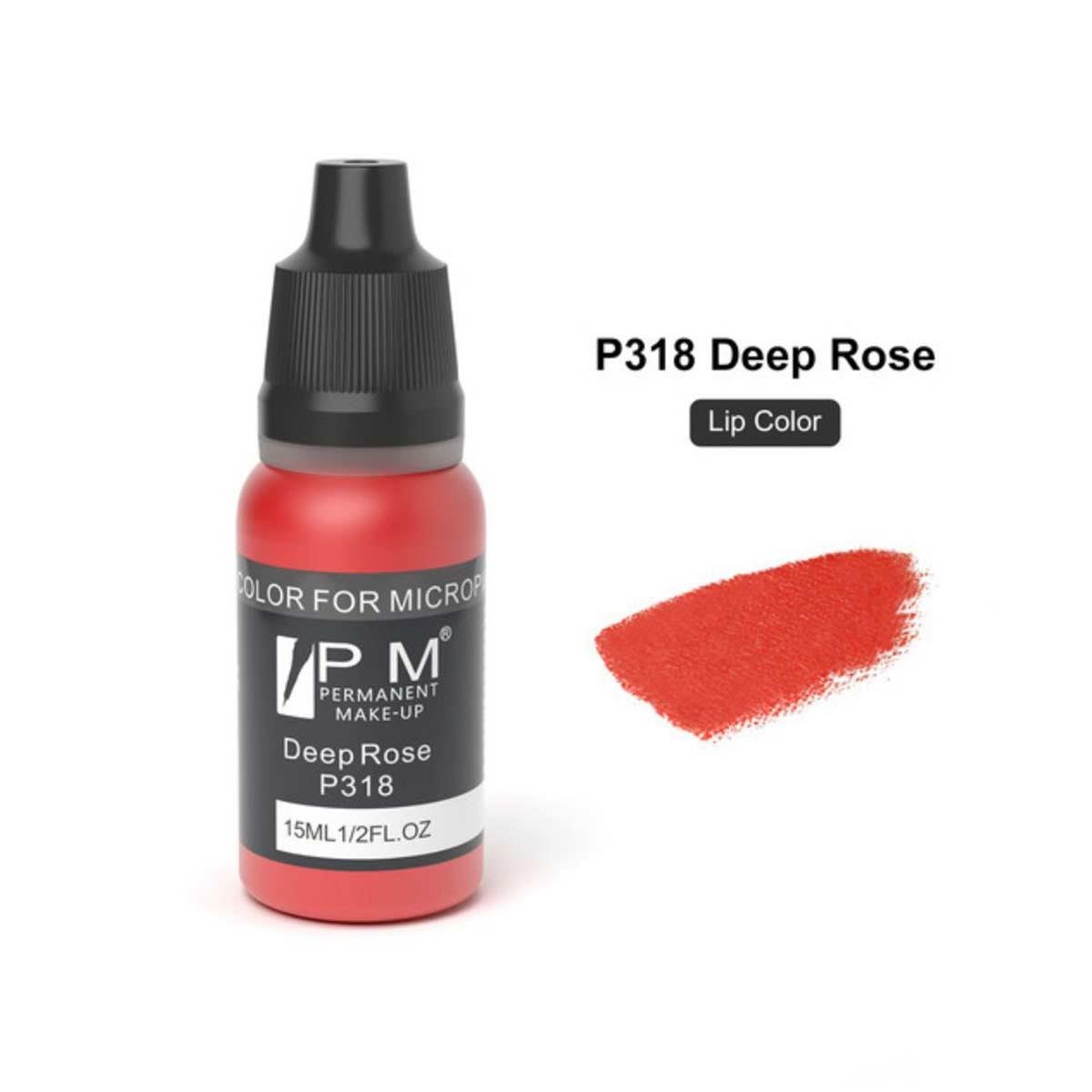 Permanent Makeup Derin Koyu Gül Kırmızısı Kalıcı Makyaj Pigmenti PM 318 Deep Rose - PM-318-DEEP-ROSE