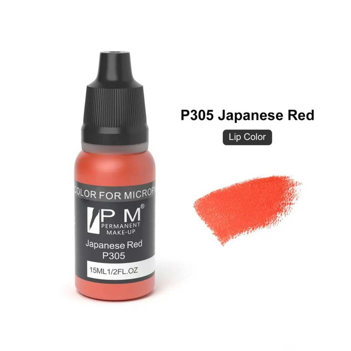Permanent Makeup Japon Kırmızısı Kalıcı Makyaj Pigmenti PM 305 Japanese Red - PM-305-JAPANESE-RED