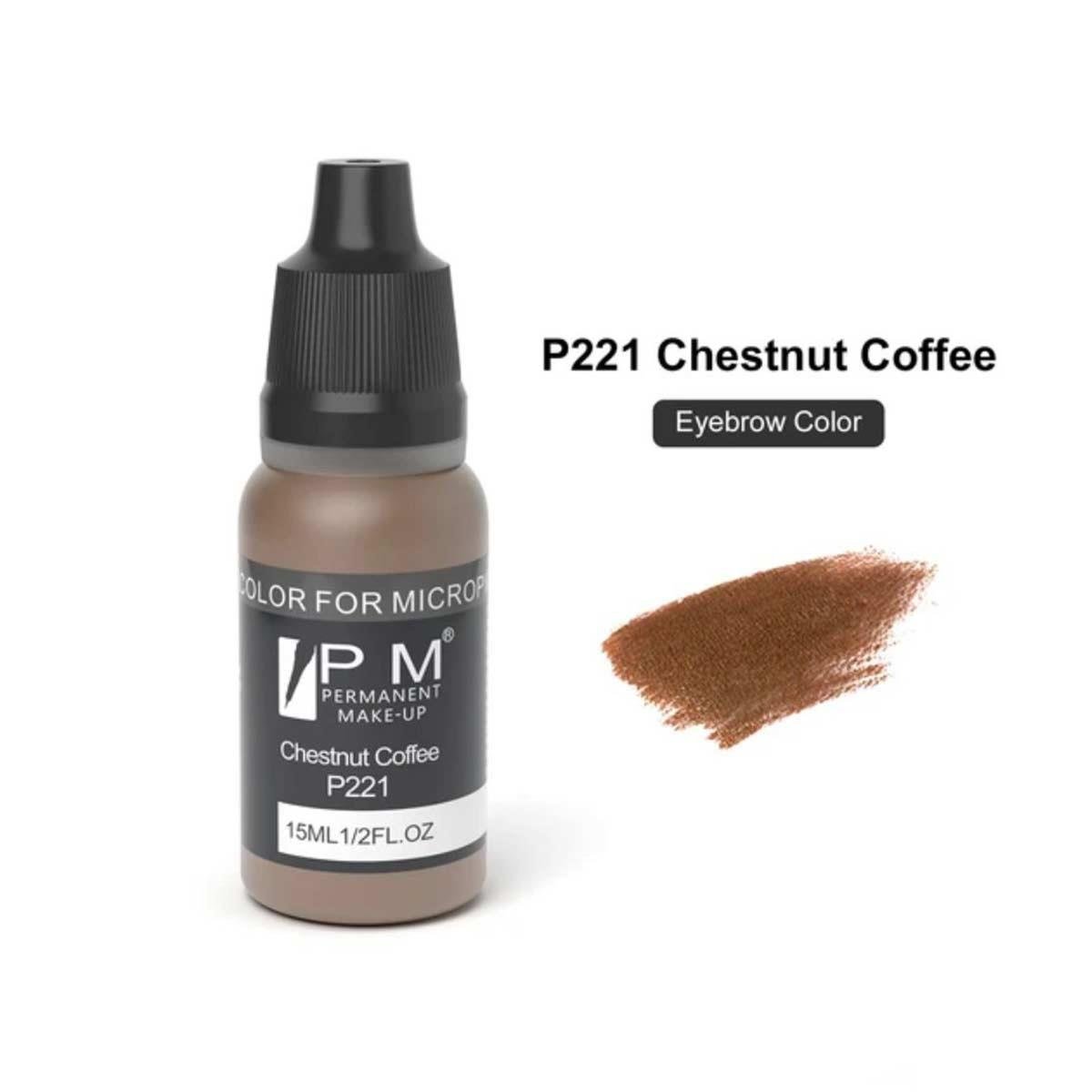 Permanent Makeup Kestane Rengi Kalıcı Makyaj Pigmenti PM 221 Chestnut - PM-221-CHESTNUT