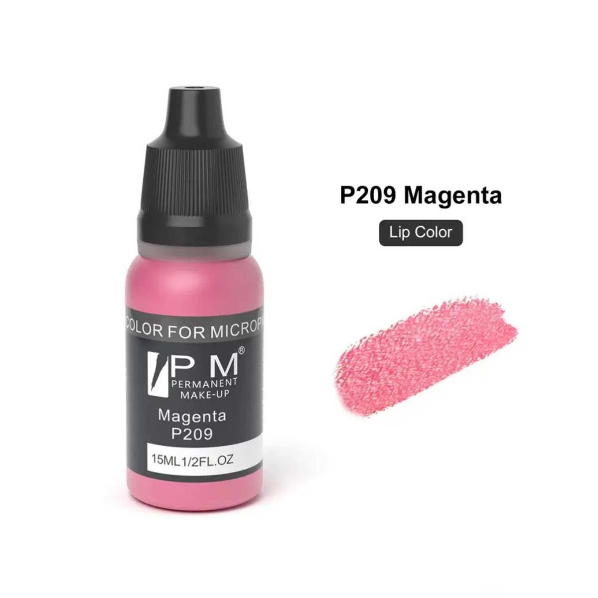 Permanent Makeup Morumsu Pembe Alt Tonlu Kalıcı Makyaj Pigmenti PM 209 Magenta - PM-209-MAGENTA
