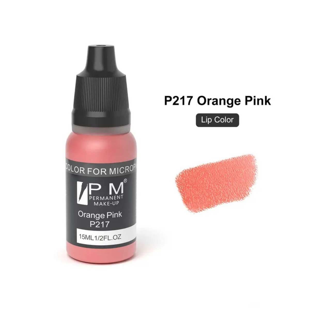 Permanent Makeup Turuncu Pembe Kalıcı Makyaj Pigmenti PM 217 Orange Pink - PM-217-ORANGE-PINK