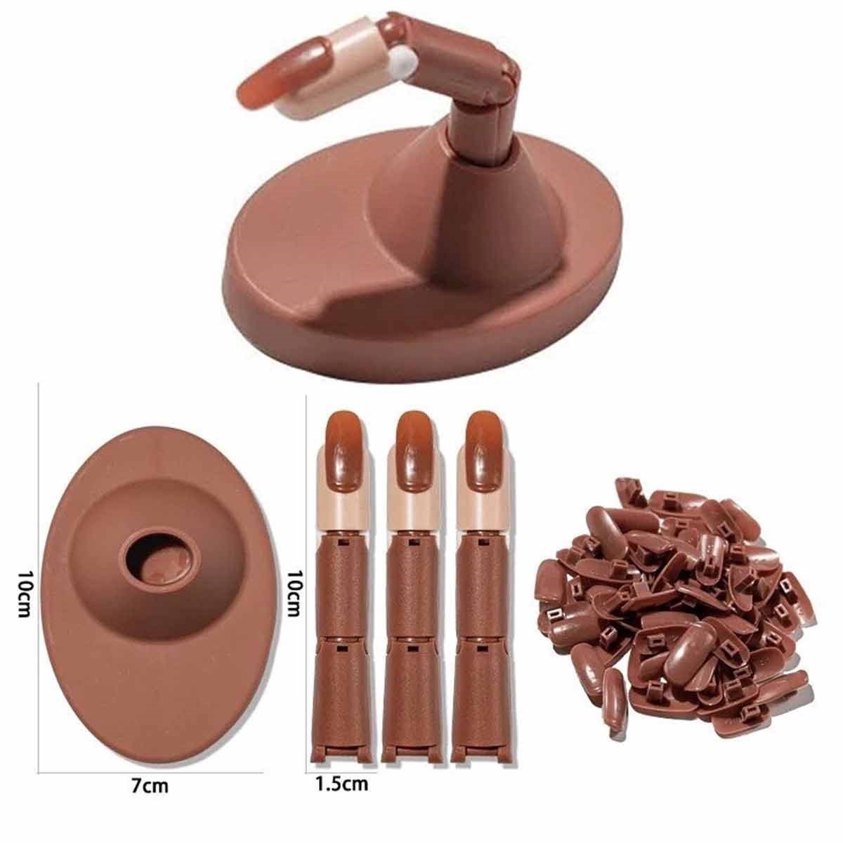 PROTEZ TIRNAK EĞİTİM PARMAĞI SETİ Ayarlanabilir Protez Parmak Kalıcı Oje & Protez Tırnak Eğitimi  - ADANİL-PROTEZ-TIRNAK-EĞİTİM-PARMAĞI