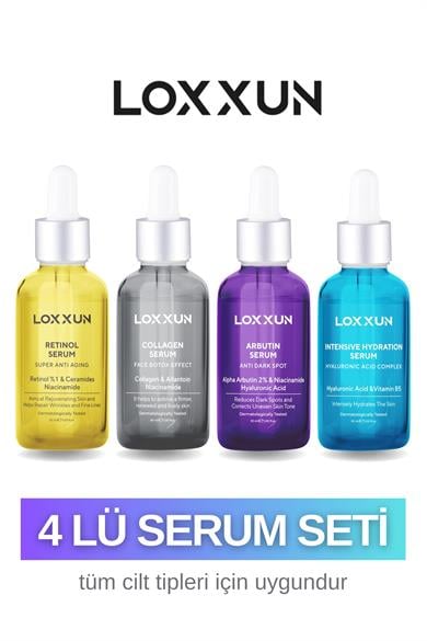 Aydınlatıcı Arbutin Serumu + Retinol Serum + Hydration Serum + Kolajen Serum
