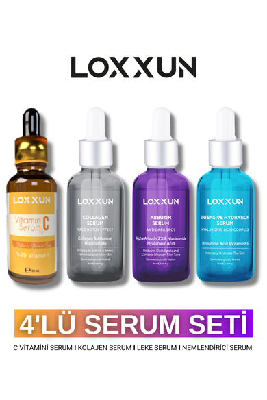 C Vitamin Serum + Kolajen Serum + Hydration Nemlendirici Serum + Leke Serum