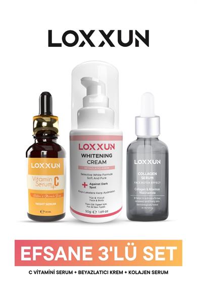 C Vitamini Serum + Kolajen Serum + Beyazlatıcı Krem