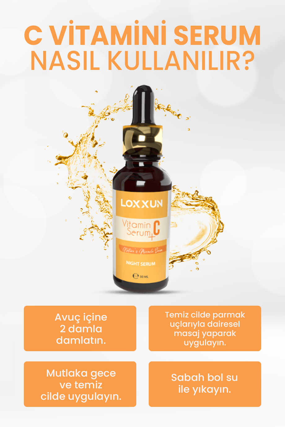 C Vitamini Serum 30 ml - Loxxun Kozmetik