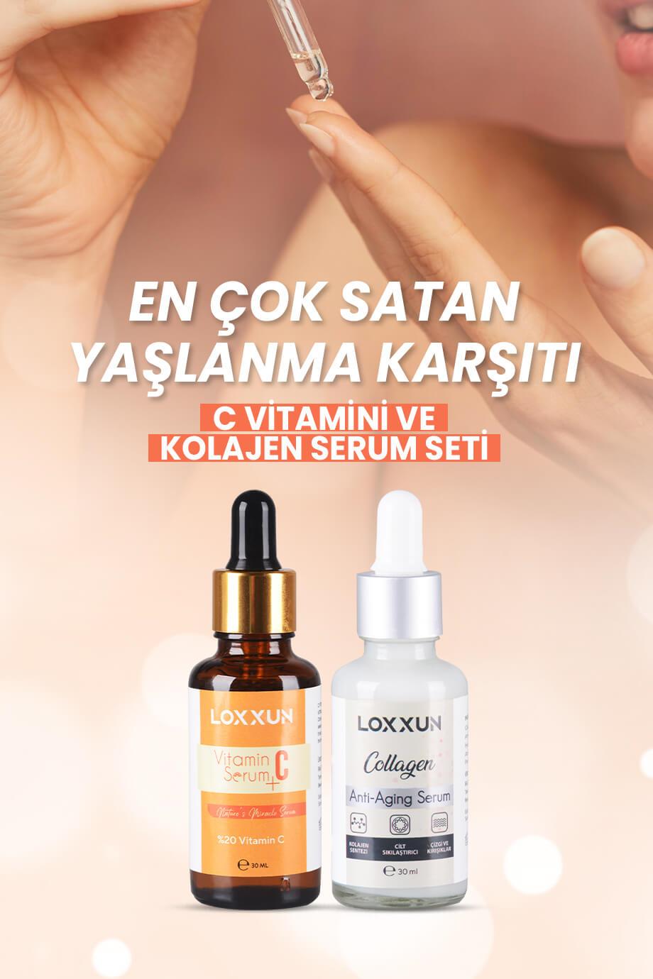 C Vitamini ve Kolajen Serum Seti - Loxxun Kozmetik
