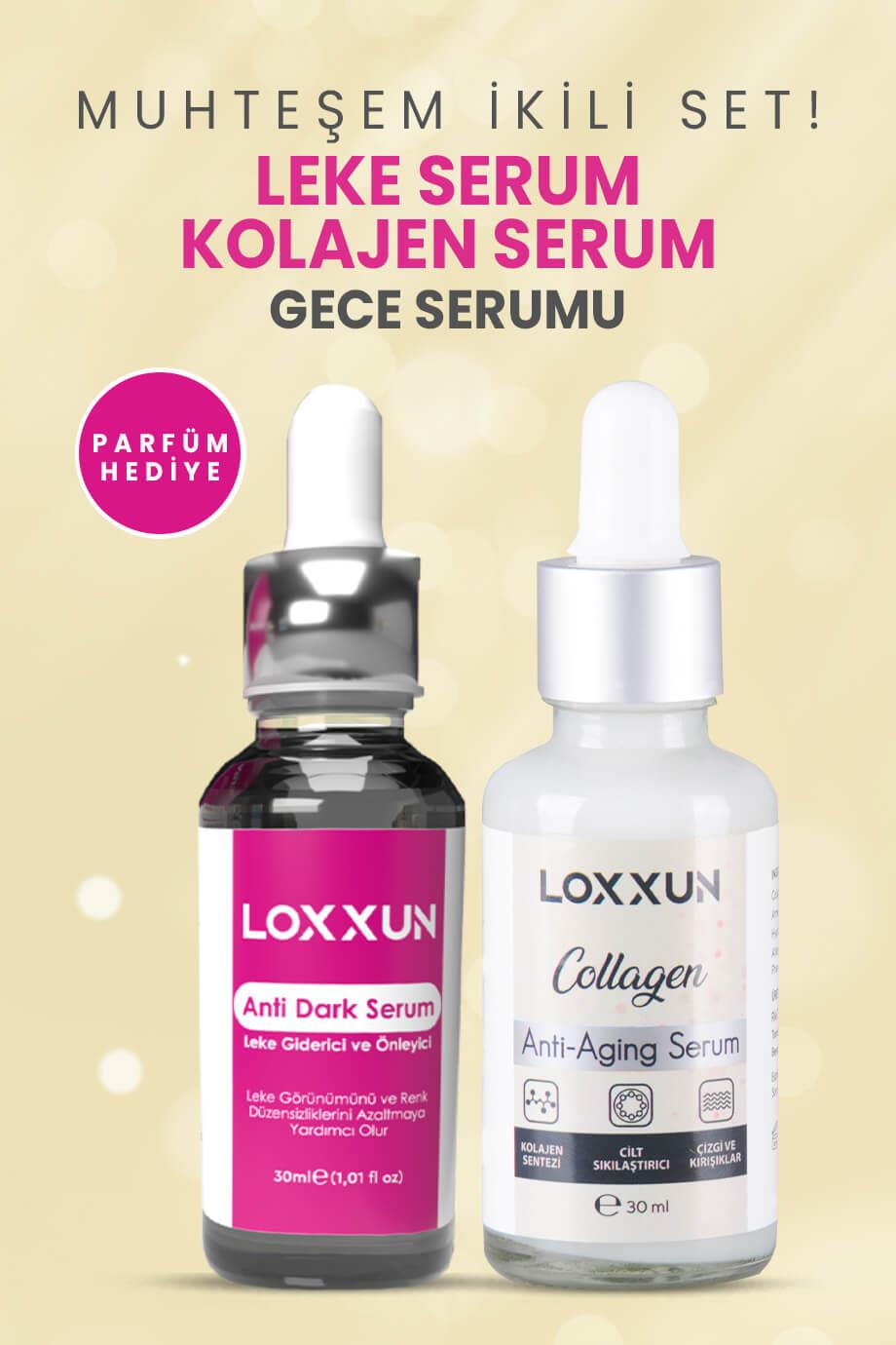 Leke Serum ve Kolajen Serum Seti - Loxxun Kozmetik