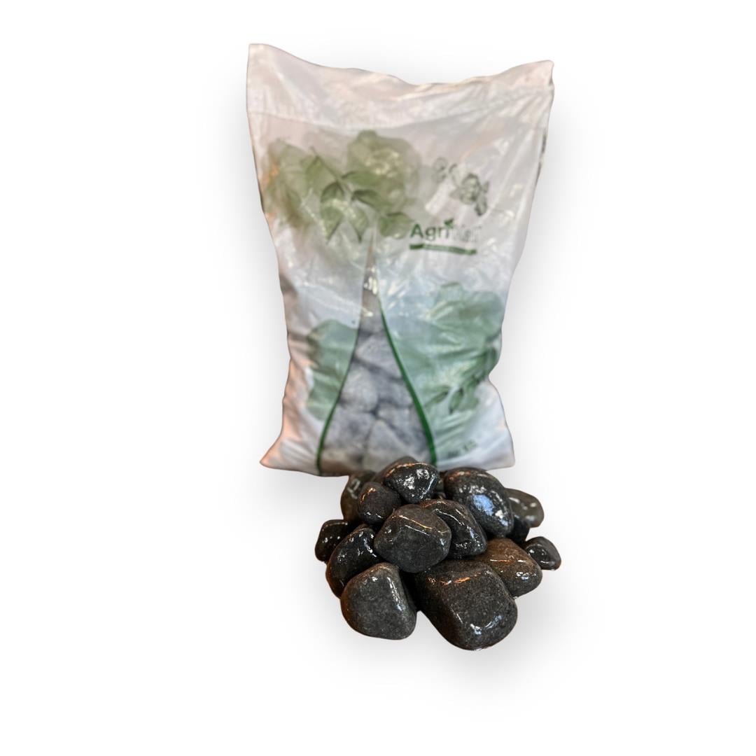 20 kg Large (4-6 cm) Siyah Bazalt Doğal Taş