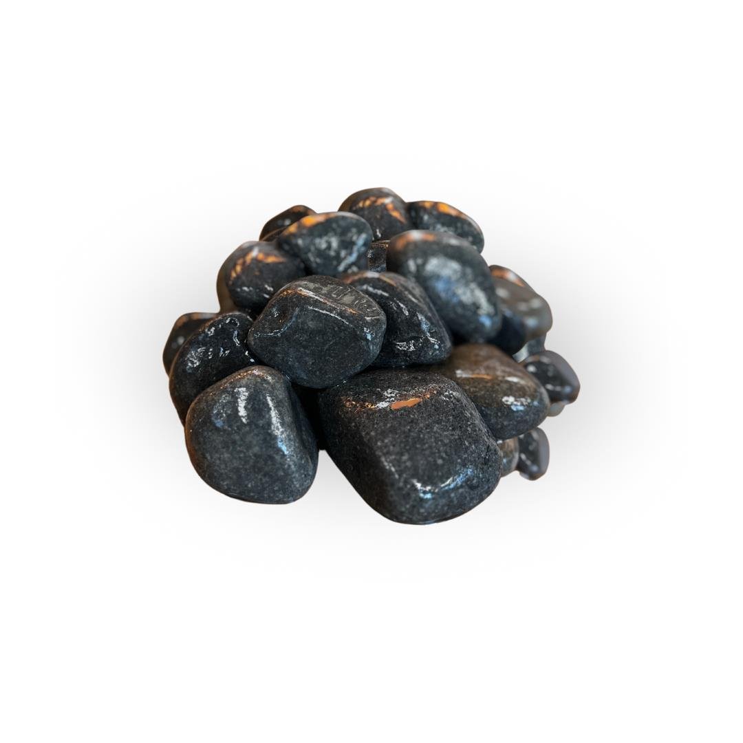 20 kg Large (4-6 cm) Siyah Bazalt Doğal Taş