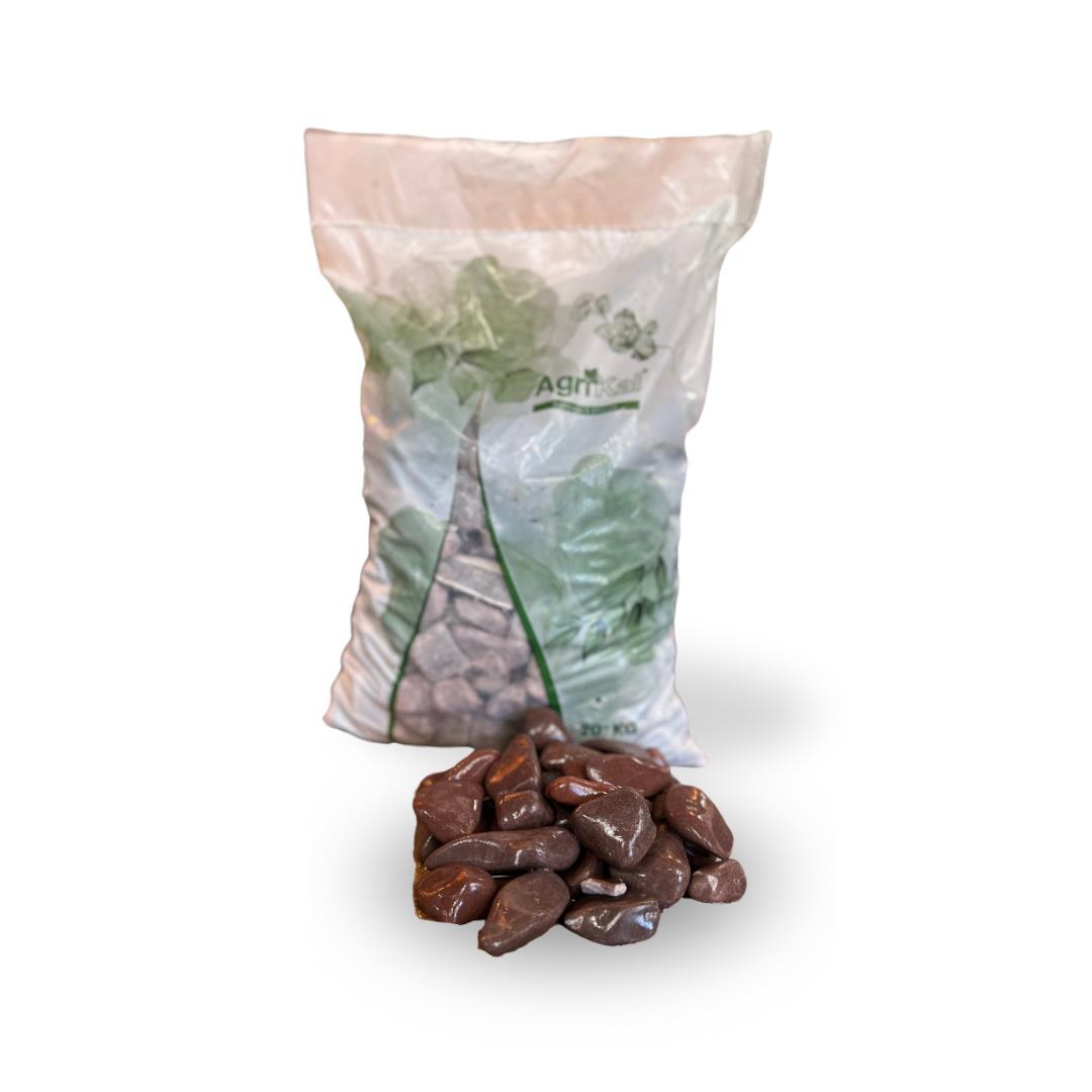20 kg Fine (1-2 cm) Bordo Dolomit Doğal Taş