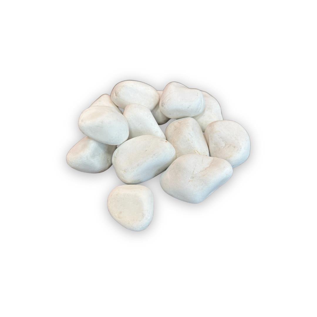 20 kg Large (4-6 cm) Beyaz Dolomit Doğal Taş