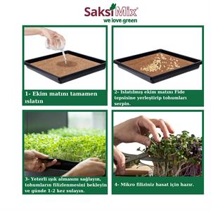 Mikro Filiz Matı Organik Tohum Çimlendirme Matı