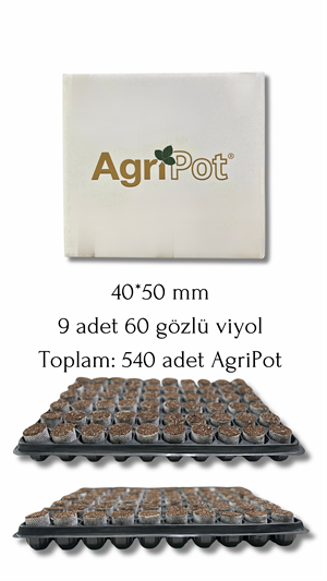 40*50 mm 60 Gözlü 9 Adet Viyolde Agripot