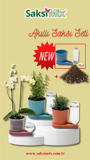 Herbal Hero Turkuaz Akıllı Saksı