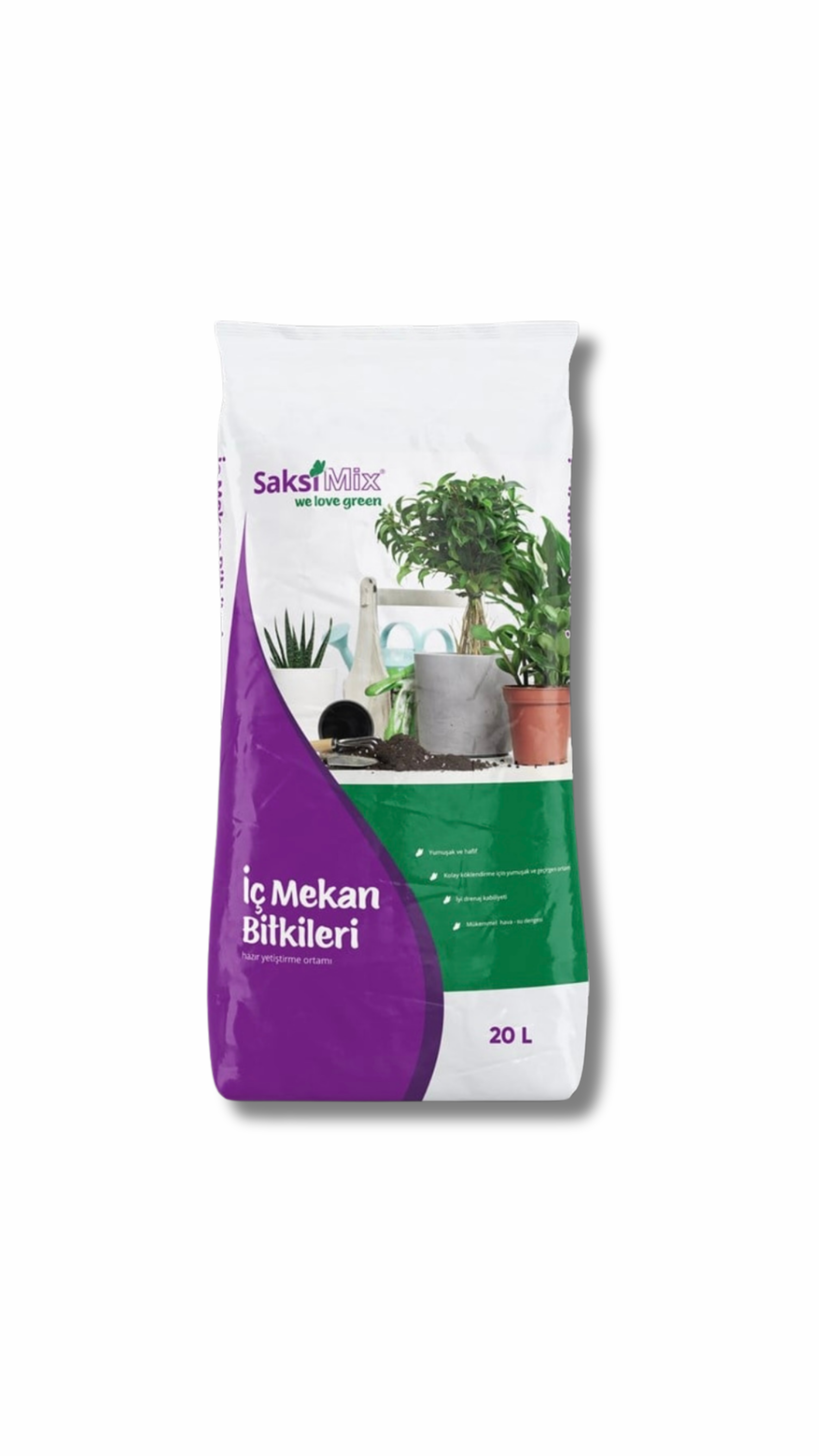 SAKSI MİX İÇ MEKAN DİKİME HAZIR TORF 20 L