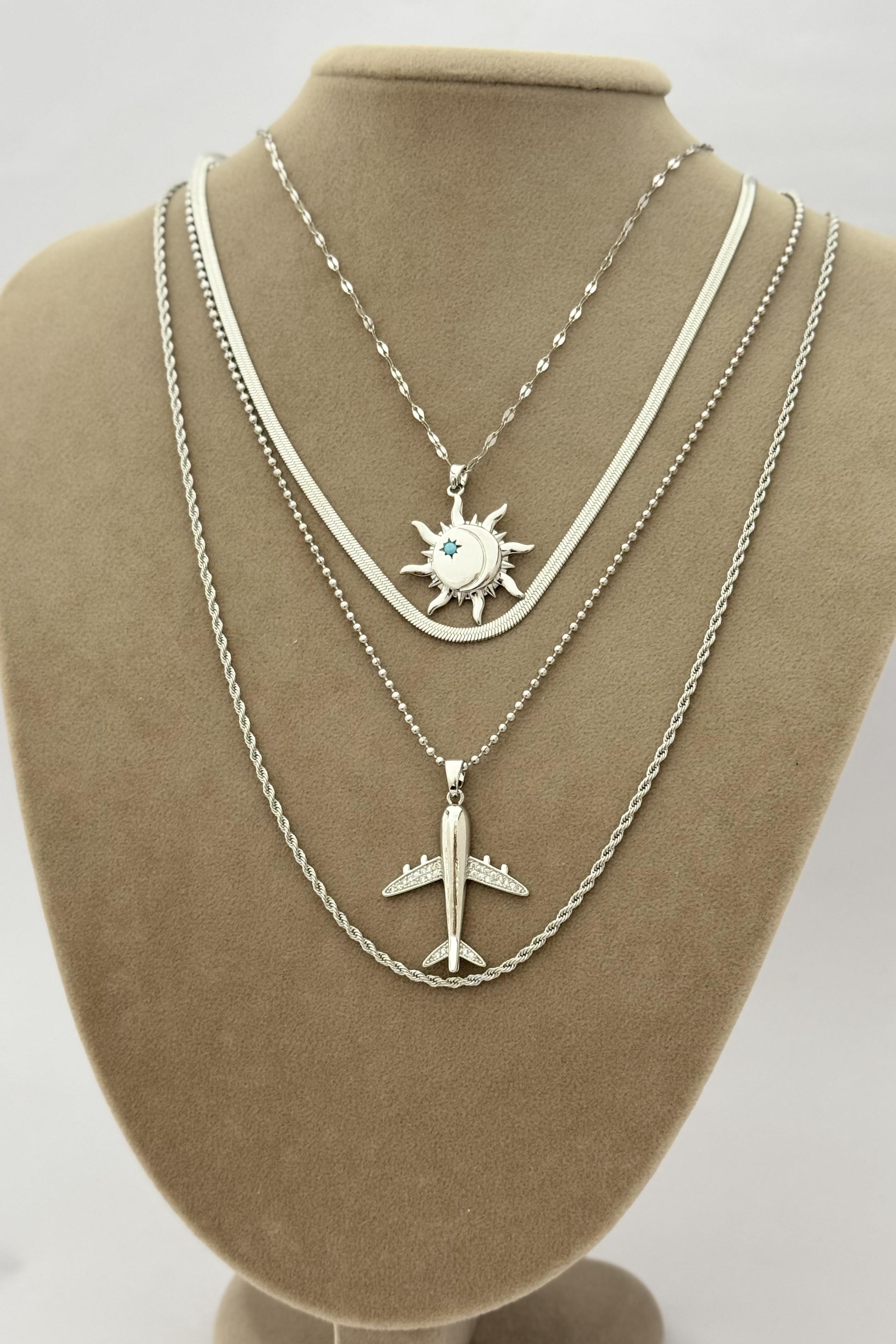 4'lü Çelik Kolye
