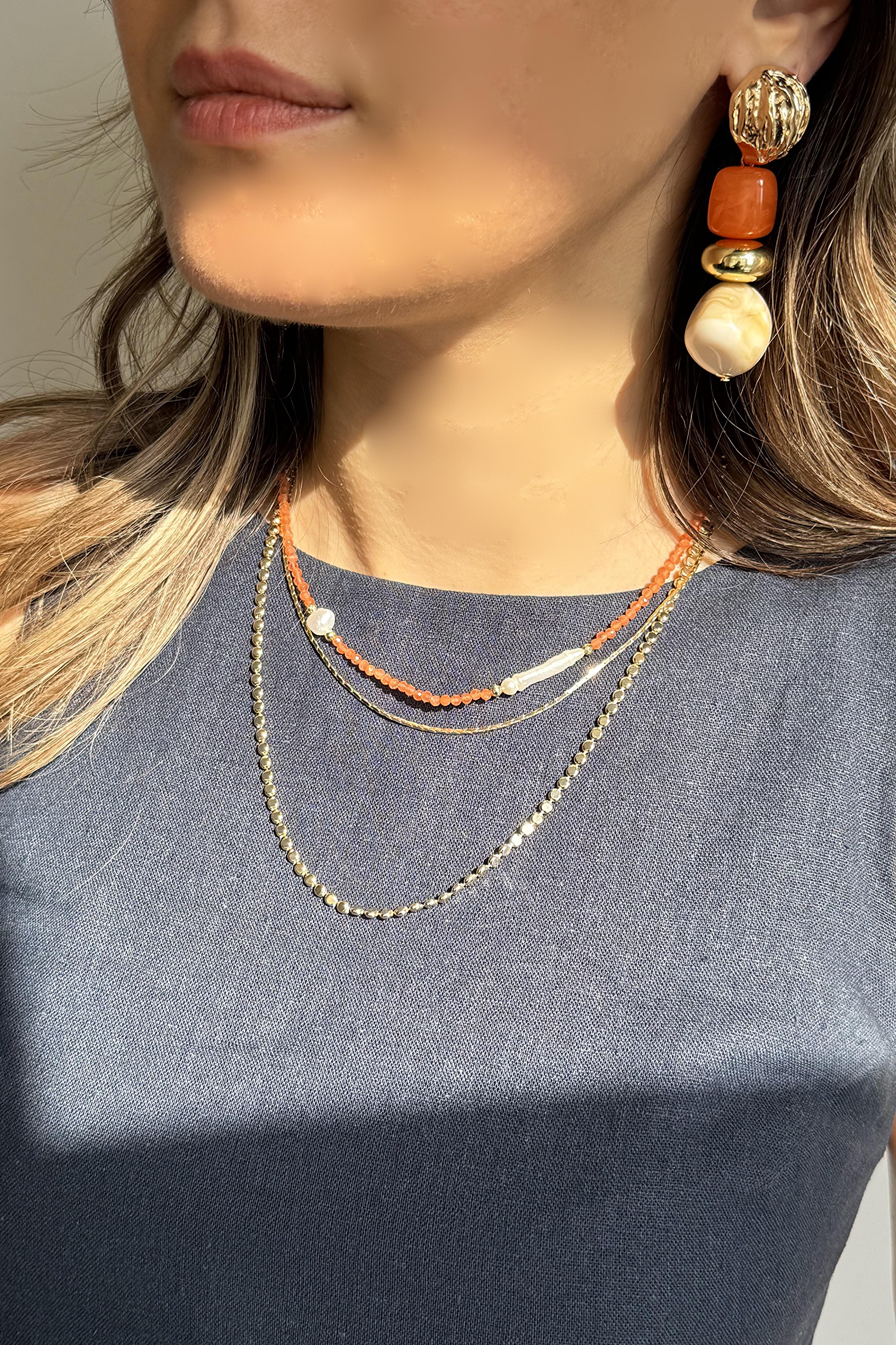 Anora Orange Küpe