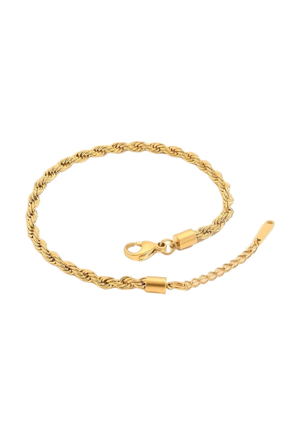 Burgu Çelik Bileklik Gold