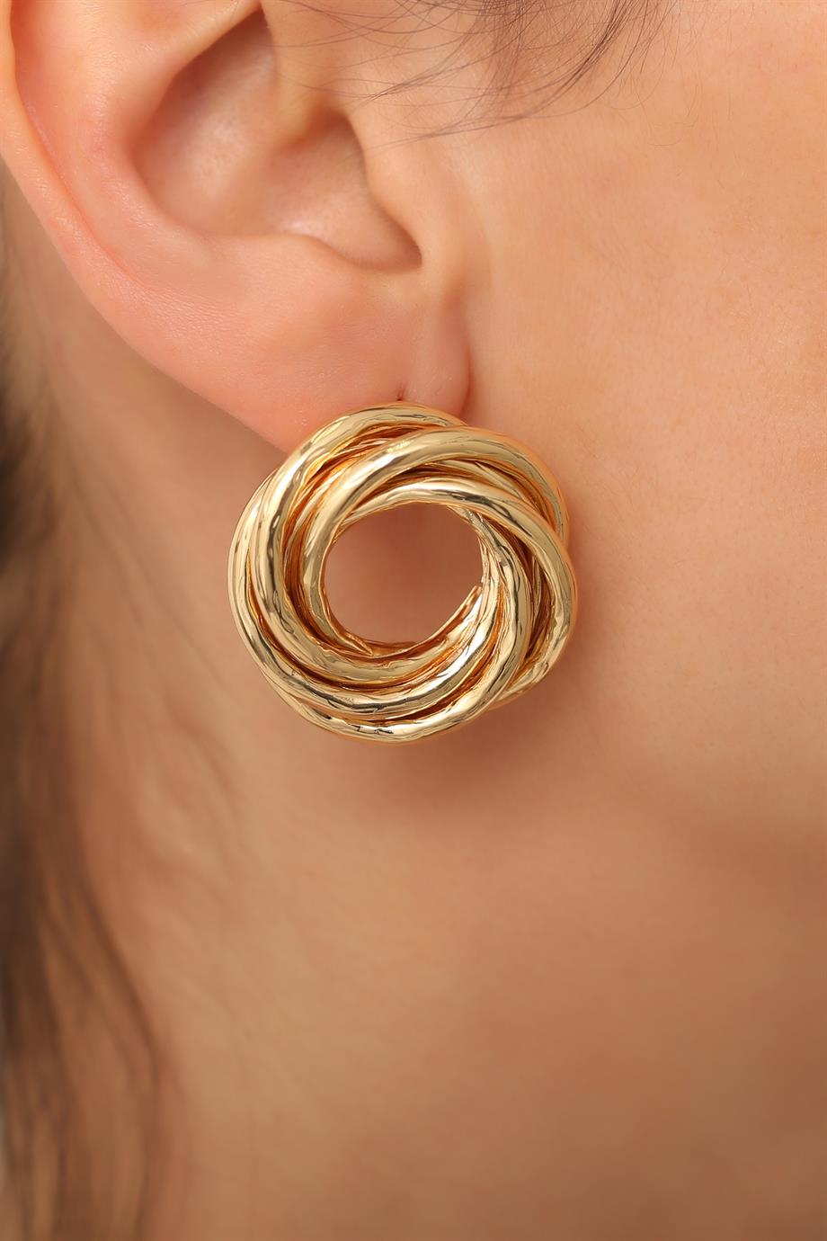 Circle Gold Küpe