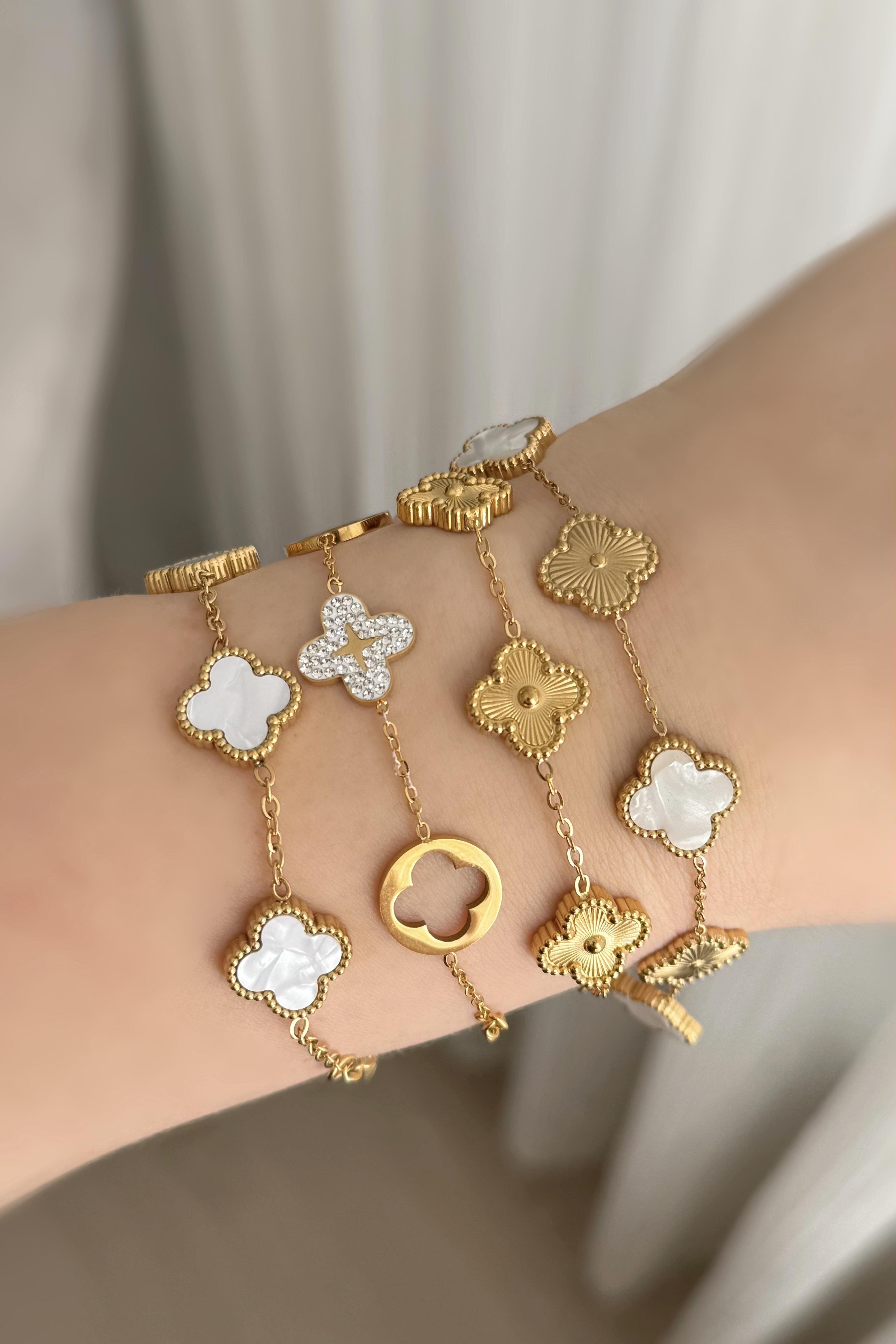 Cleef White&Gold Bileklik 