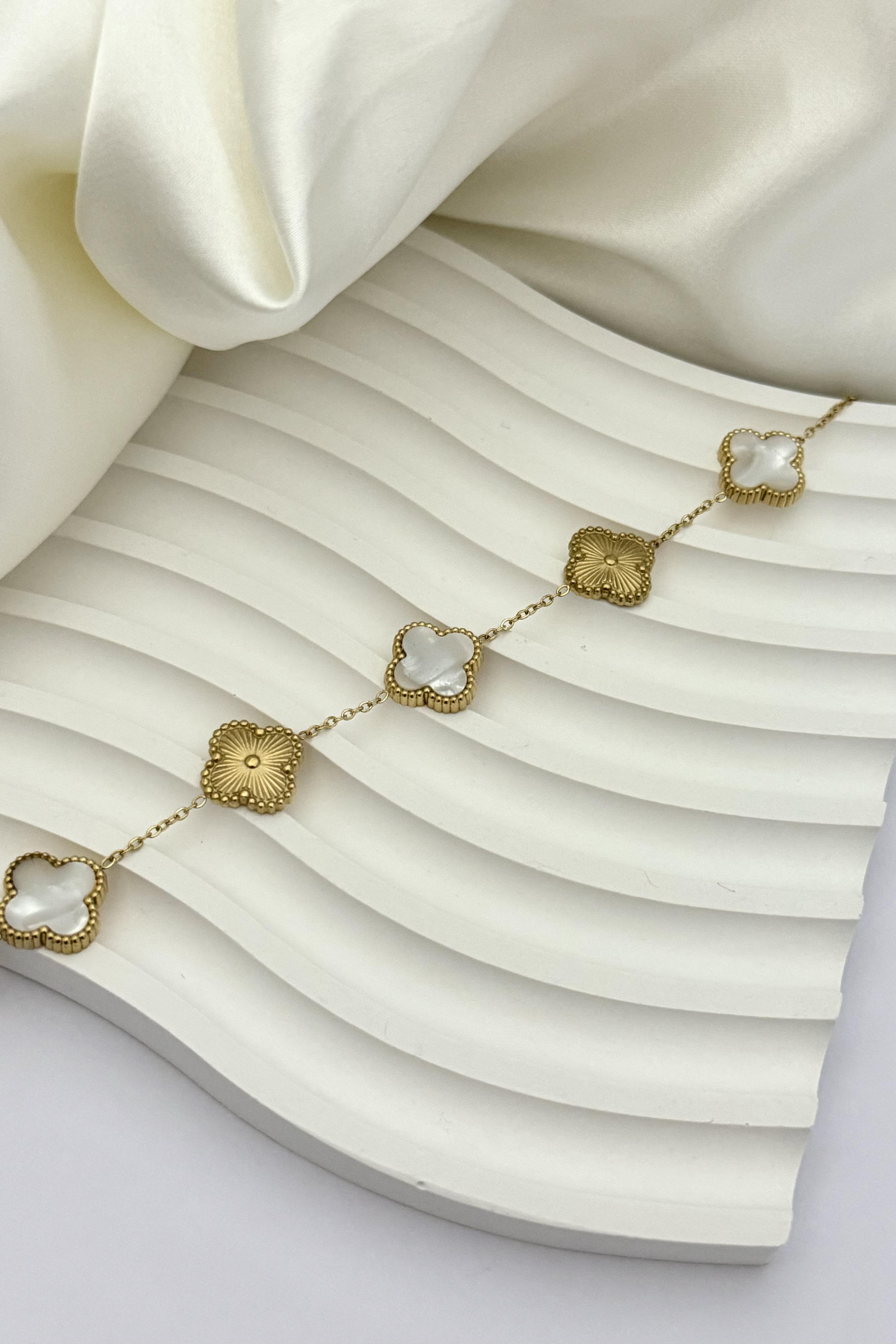 Cleef White&Gold Bileklik 