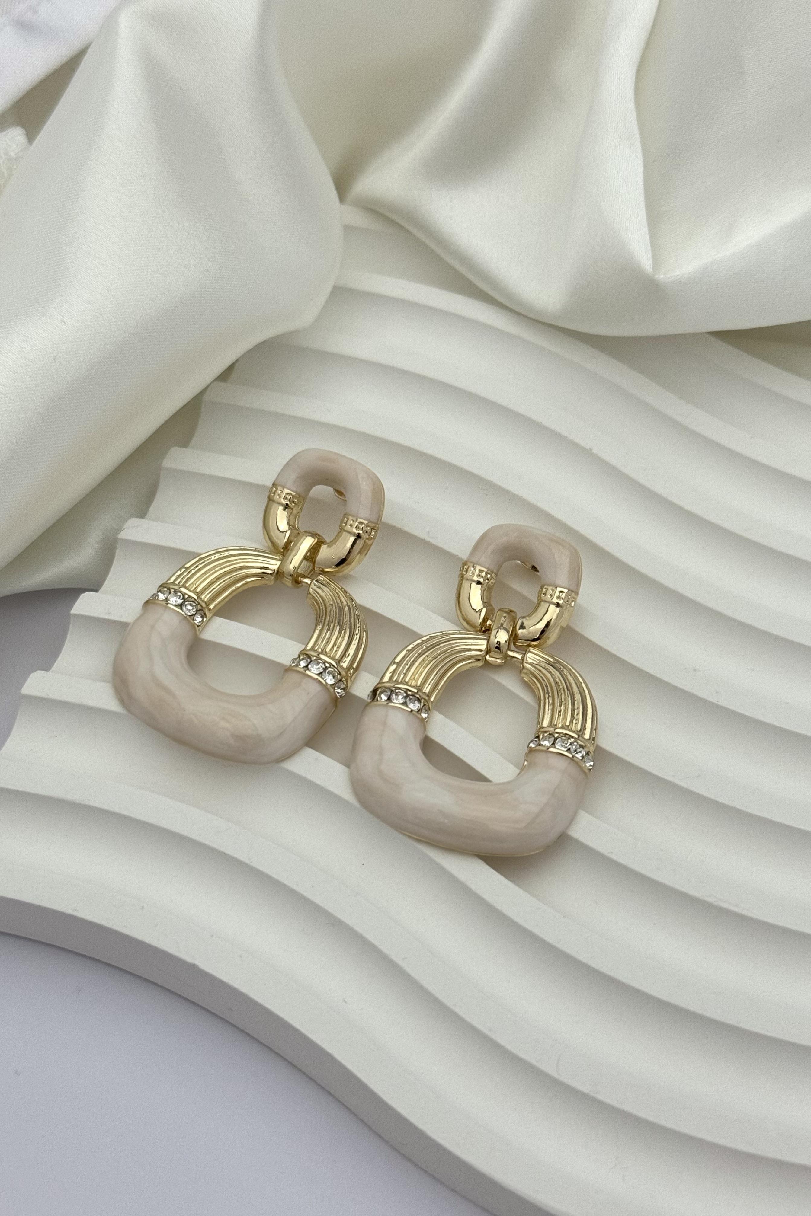 Cream Divine Küpe