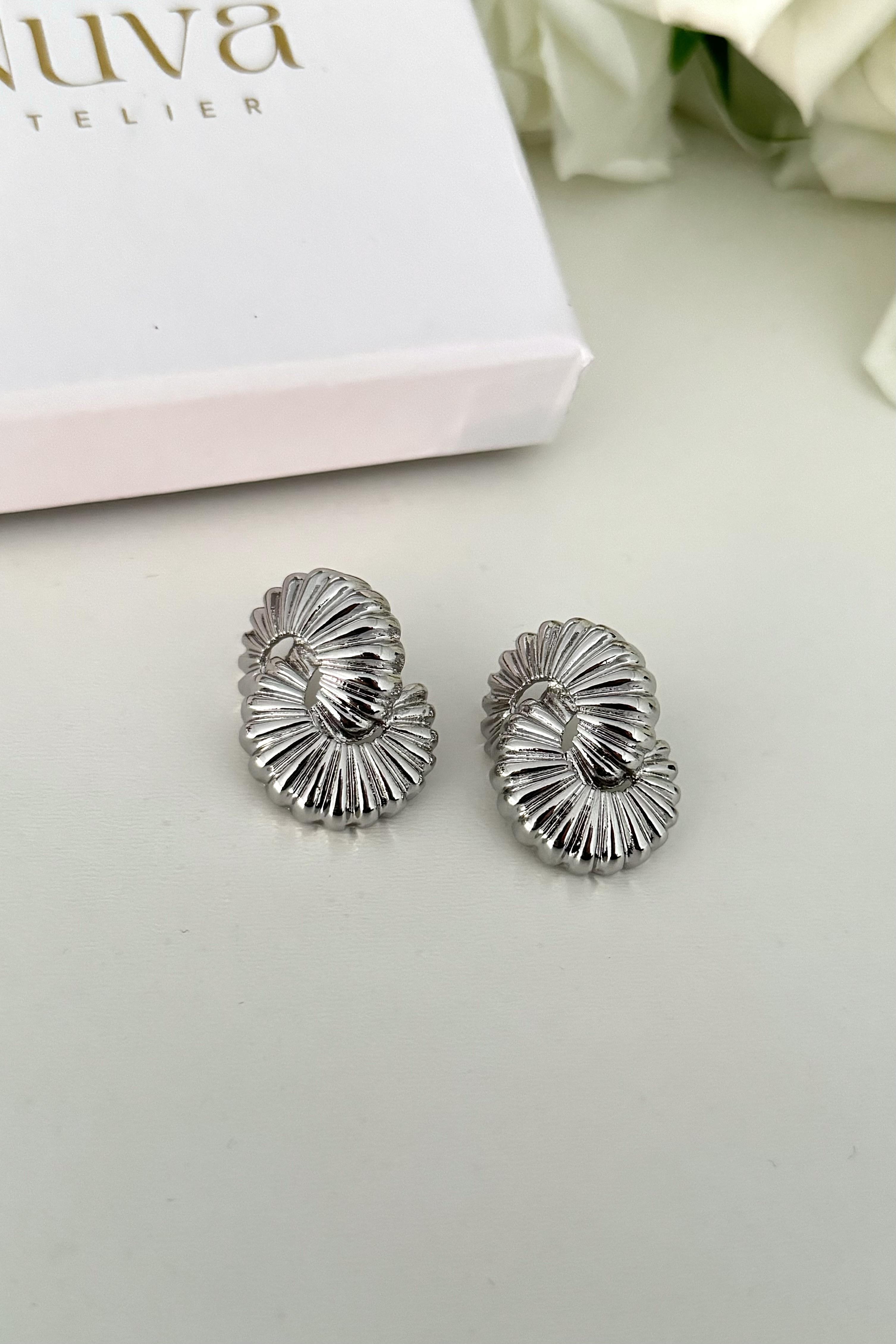 Dazzle Silver Küpe