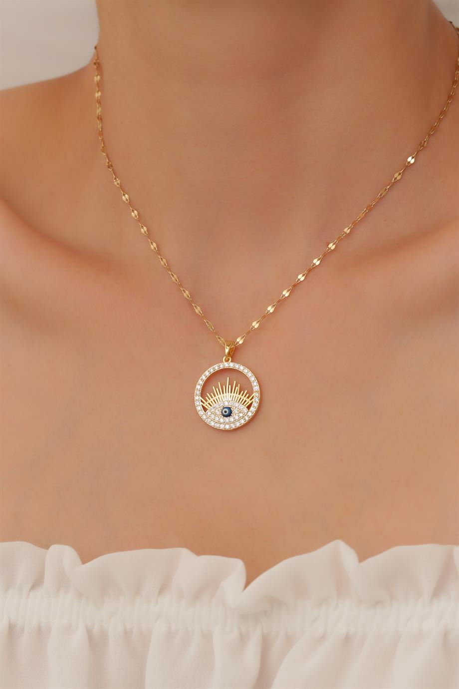 Eye Zircon Kolye