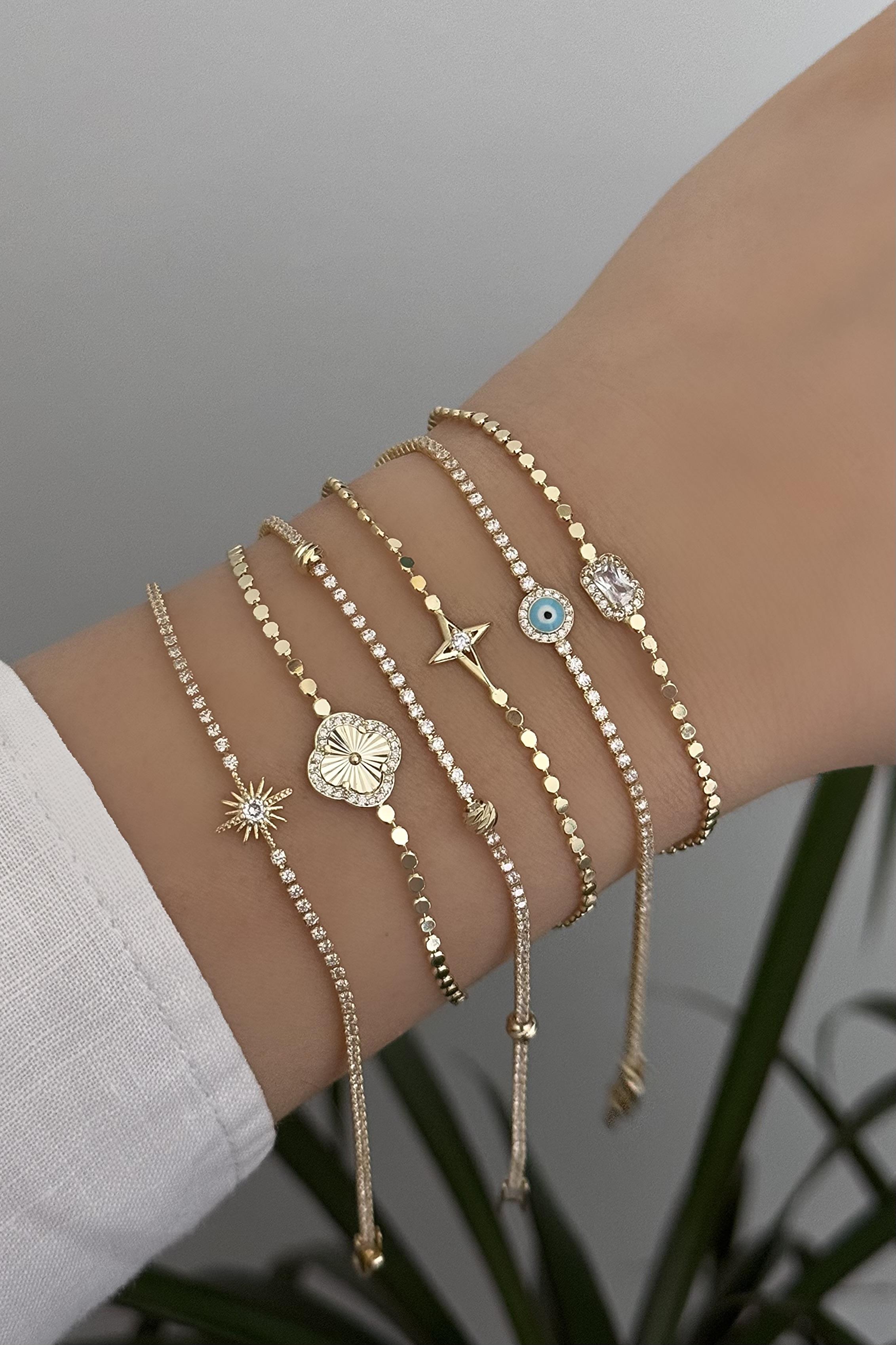 Glamour Bauget Gold Bileklik