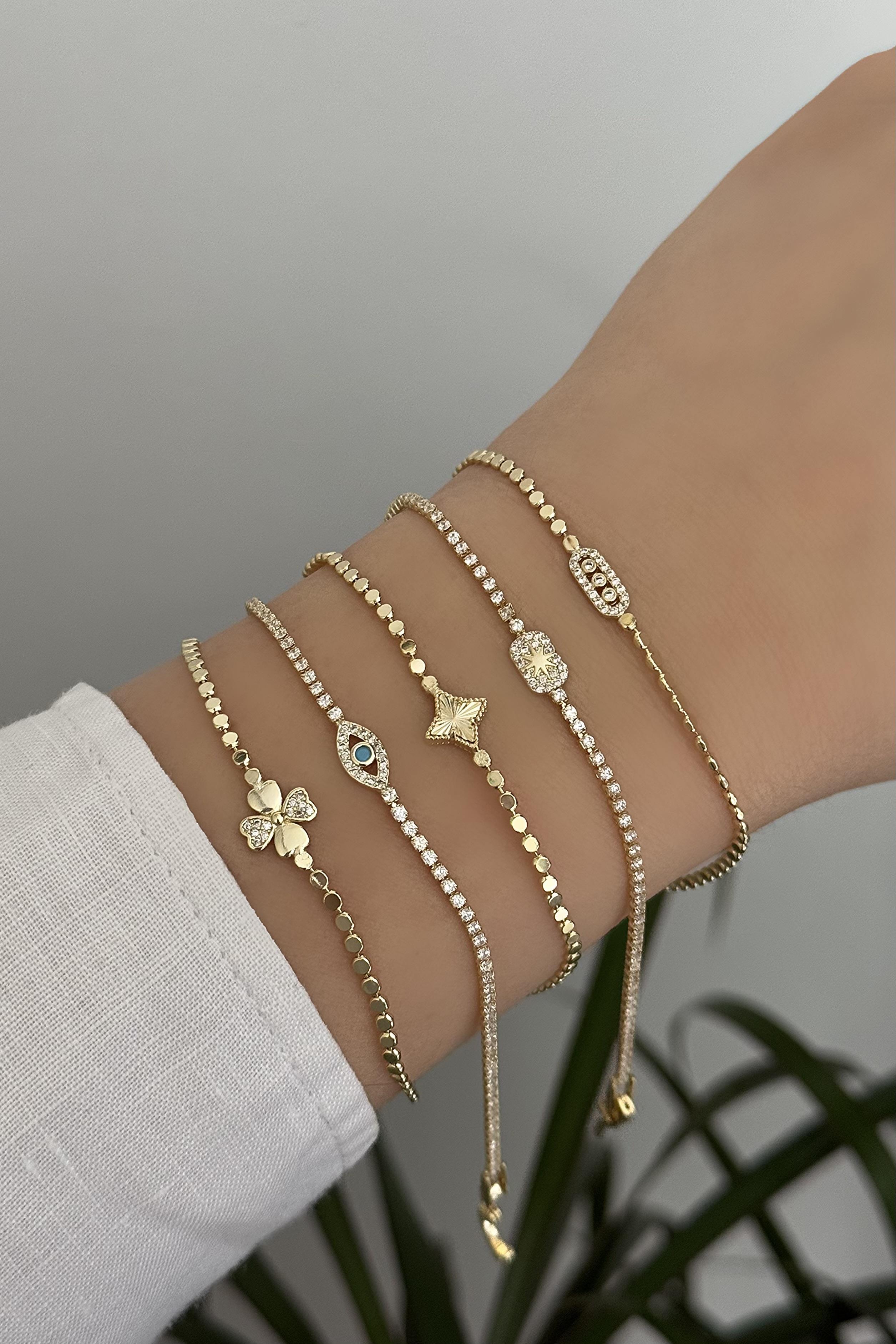 Glamour Mess Gold Bileklik
