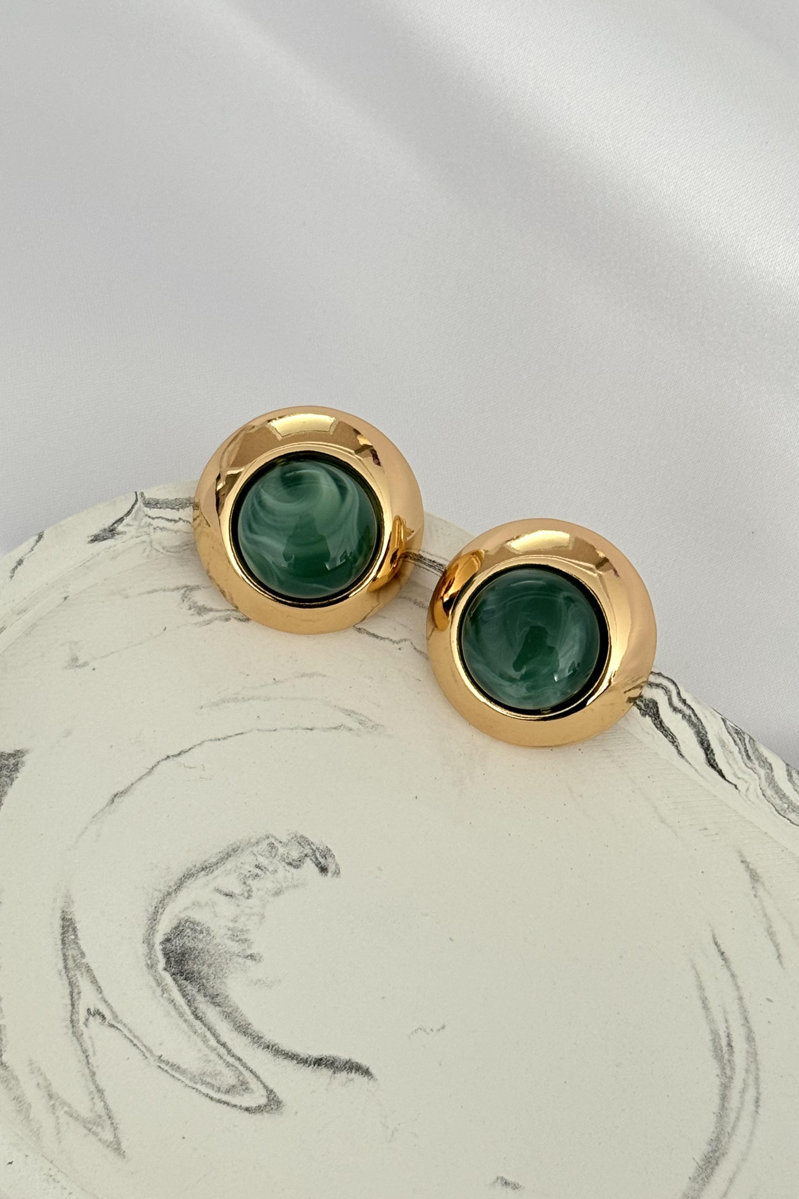 Green Pearl Küpe