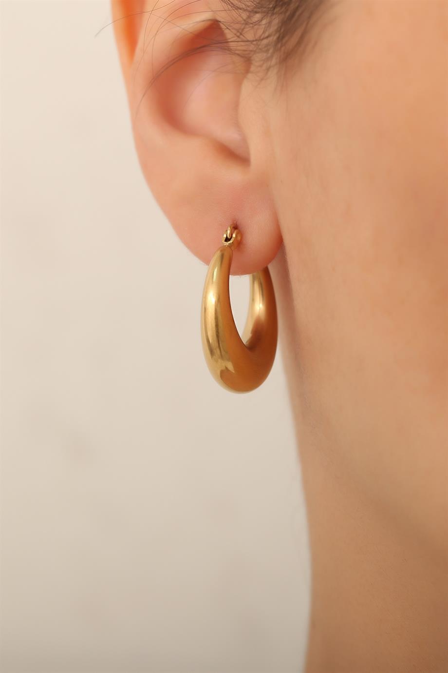 Bony Gold Küpe