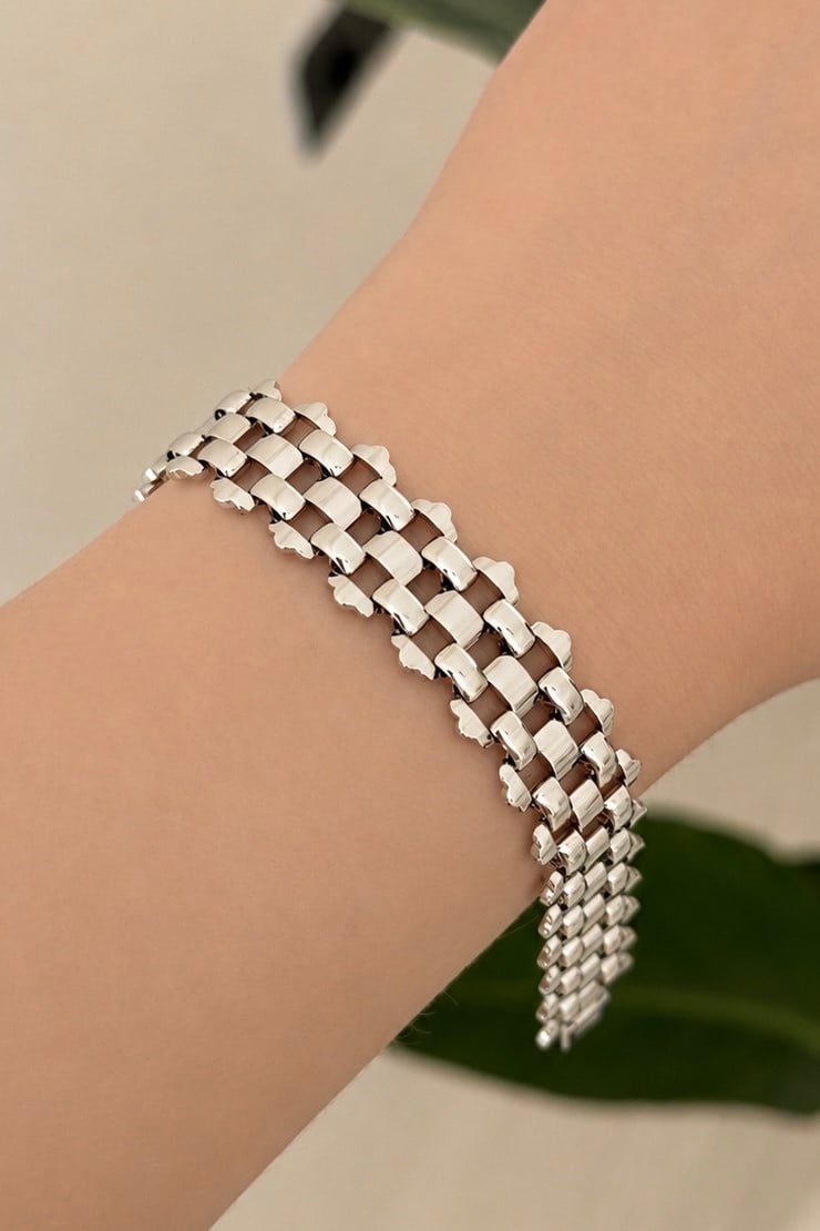 Normy Silver Vip Seri Gold Bileklik