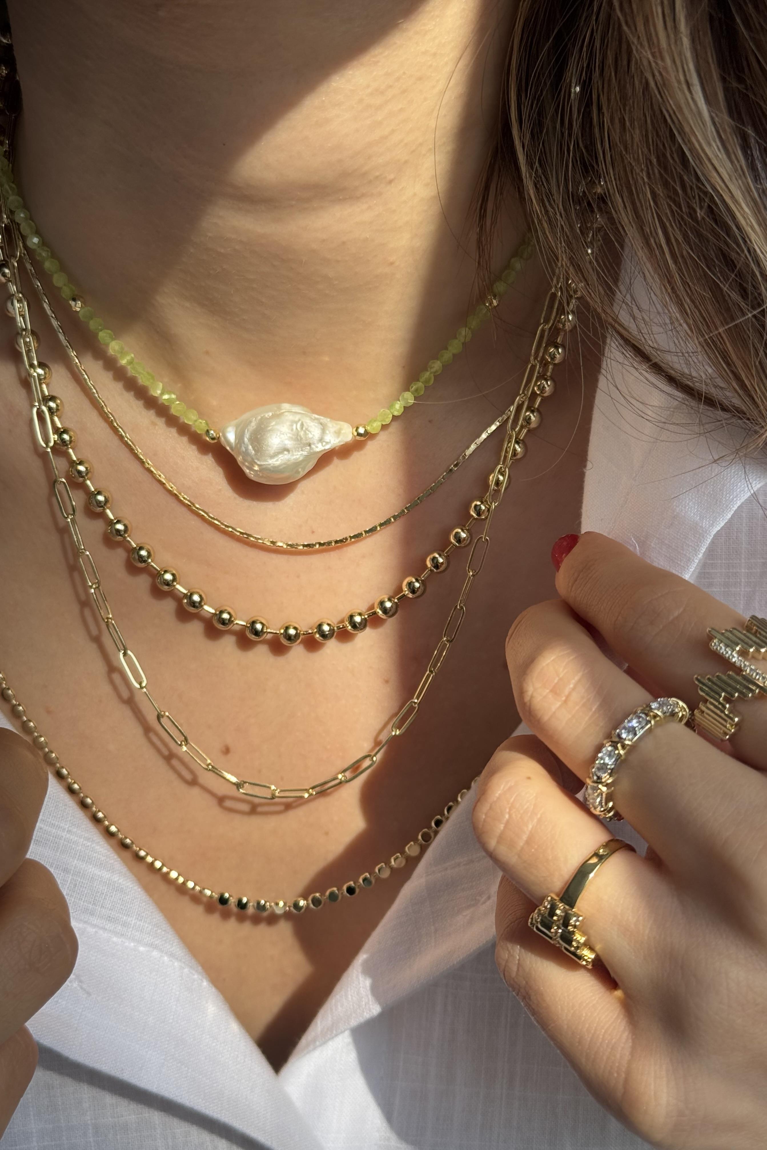 Pastel Pearly Harmony Necklace