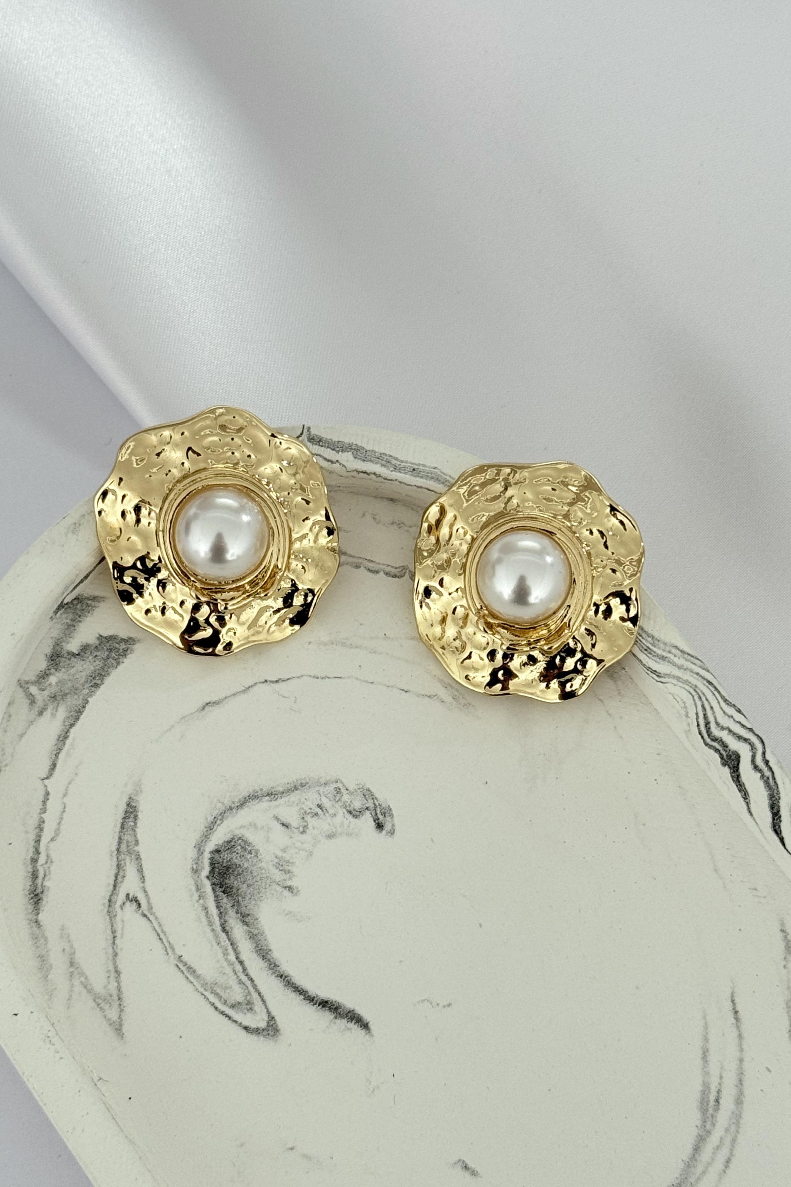 Pearl Hoop Küpe