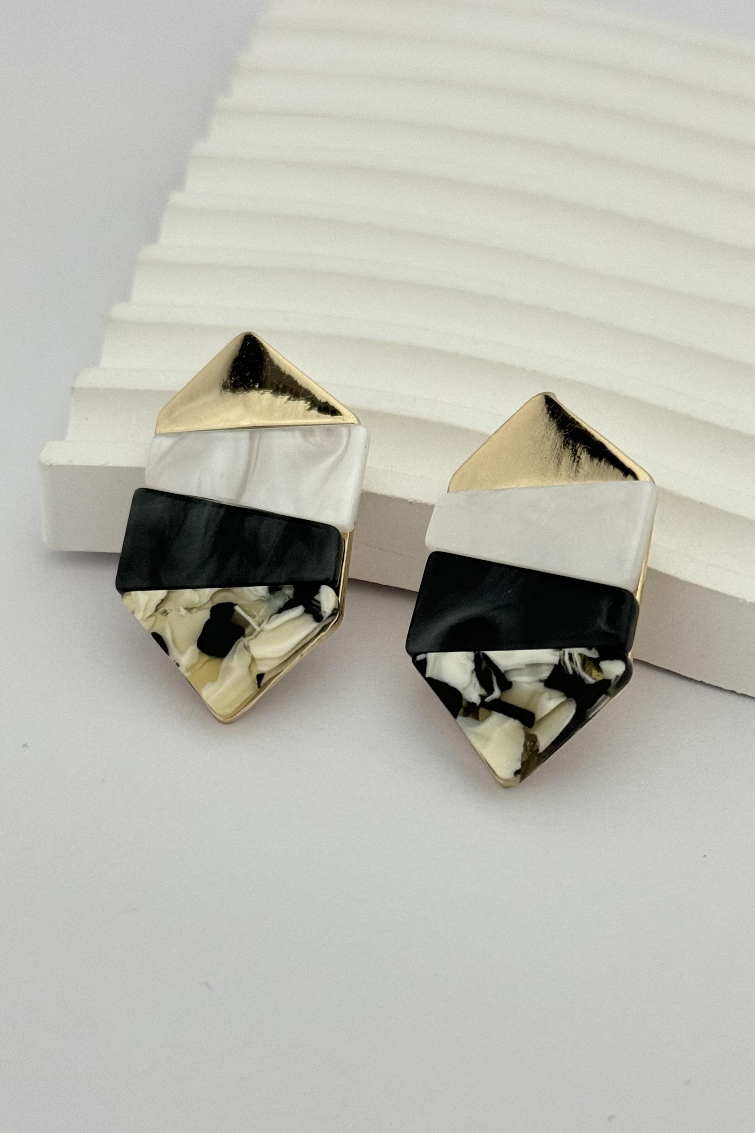 Penta Black Küpe
