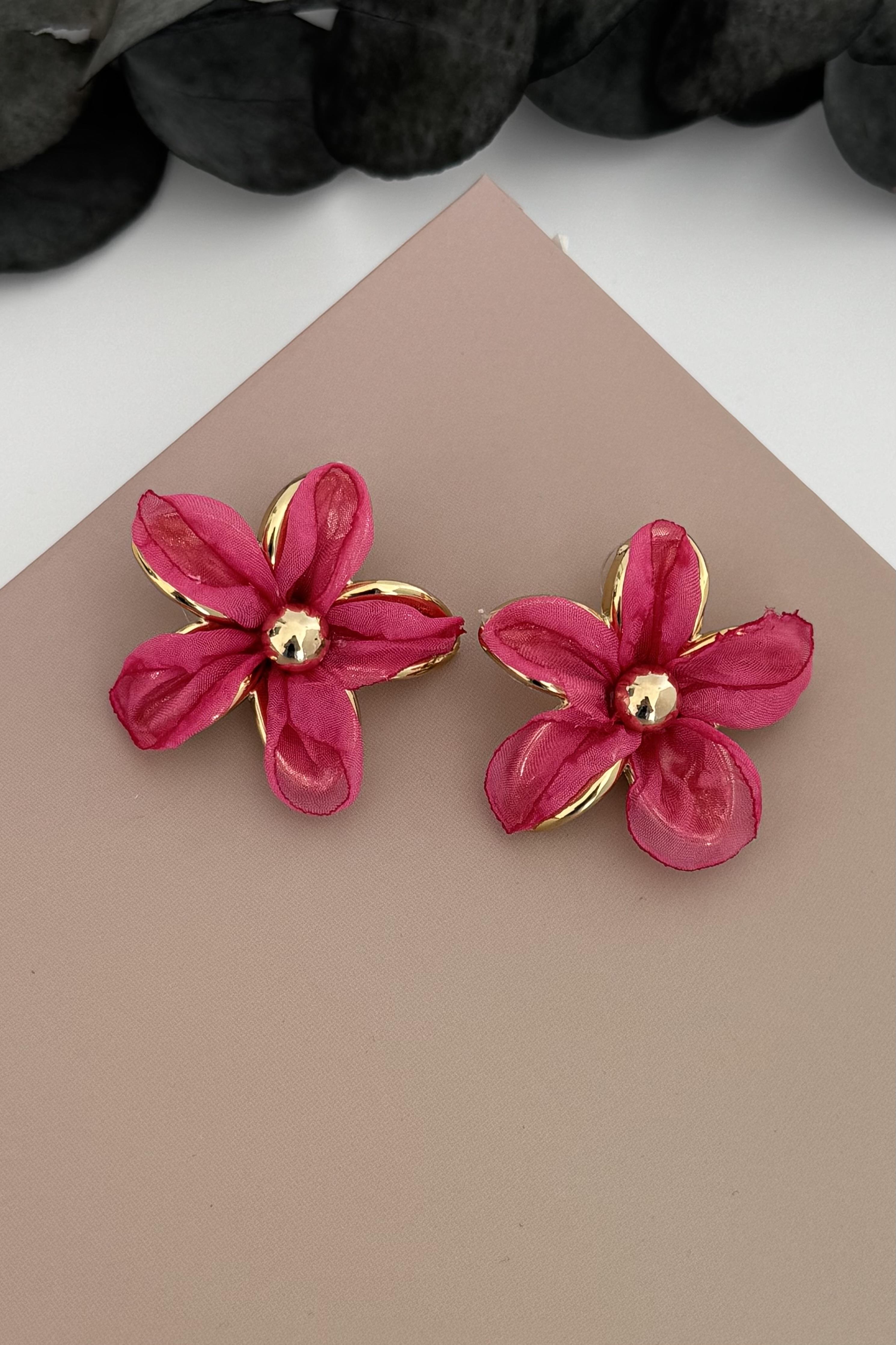 Petal Pembe Küpe