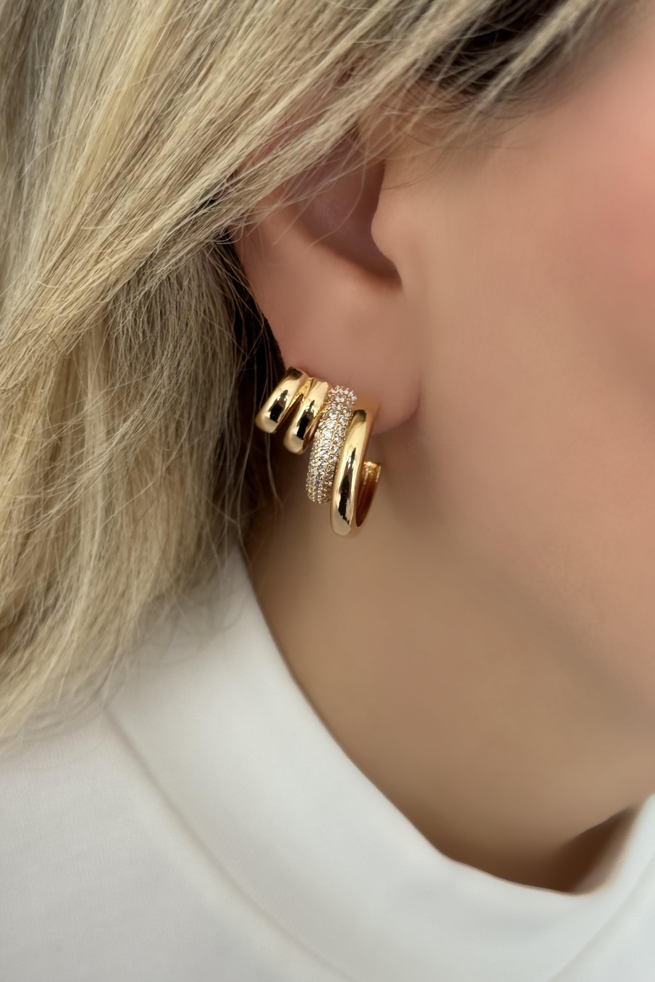 Poly Ring Küpe