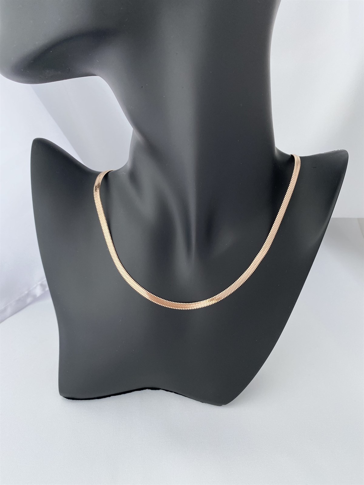 İtalyan Ezme Zincir Rose 45cm Kolye