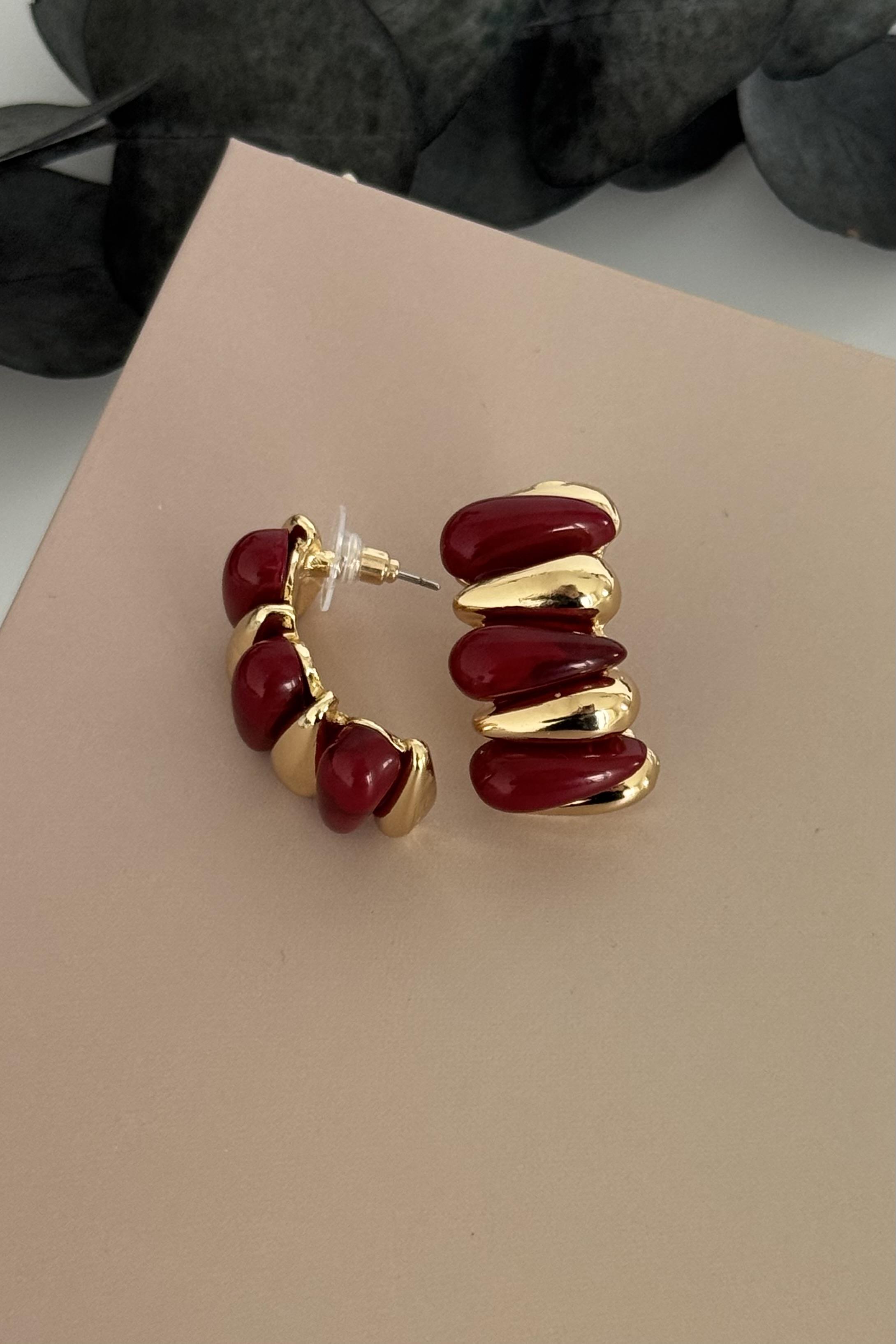 Rubelix Bordo Küpe