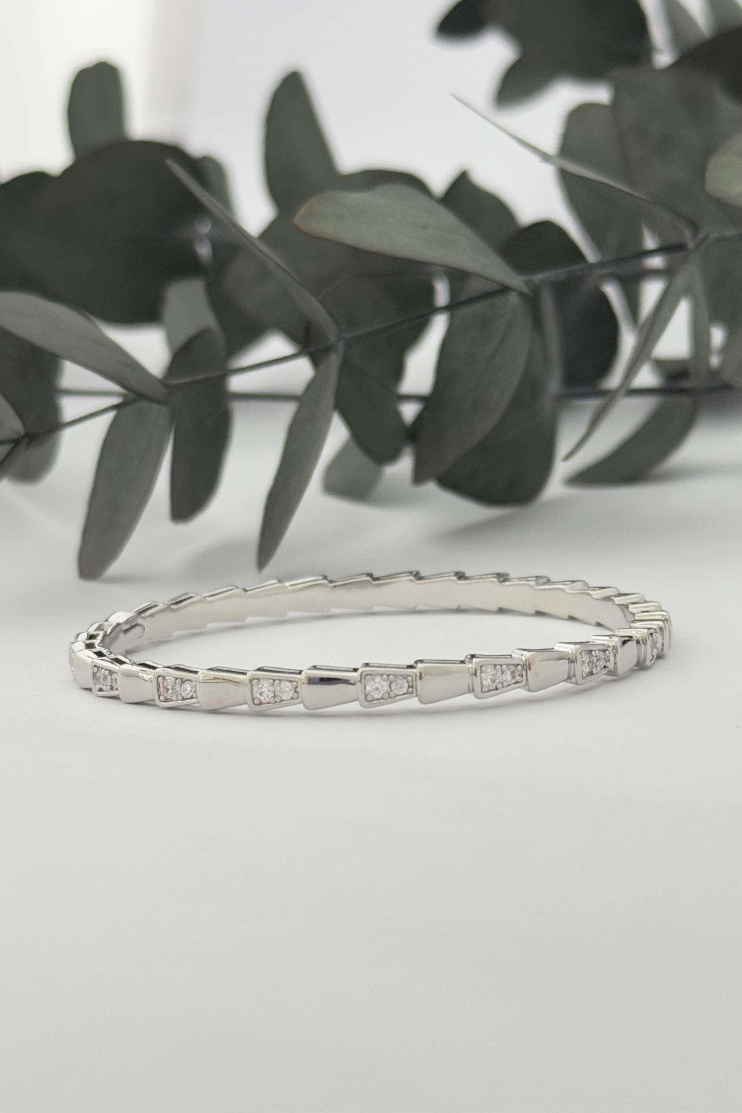 Snake Silver Kelepçe Bileklik