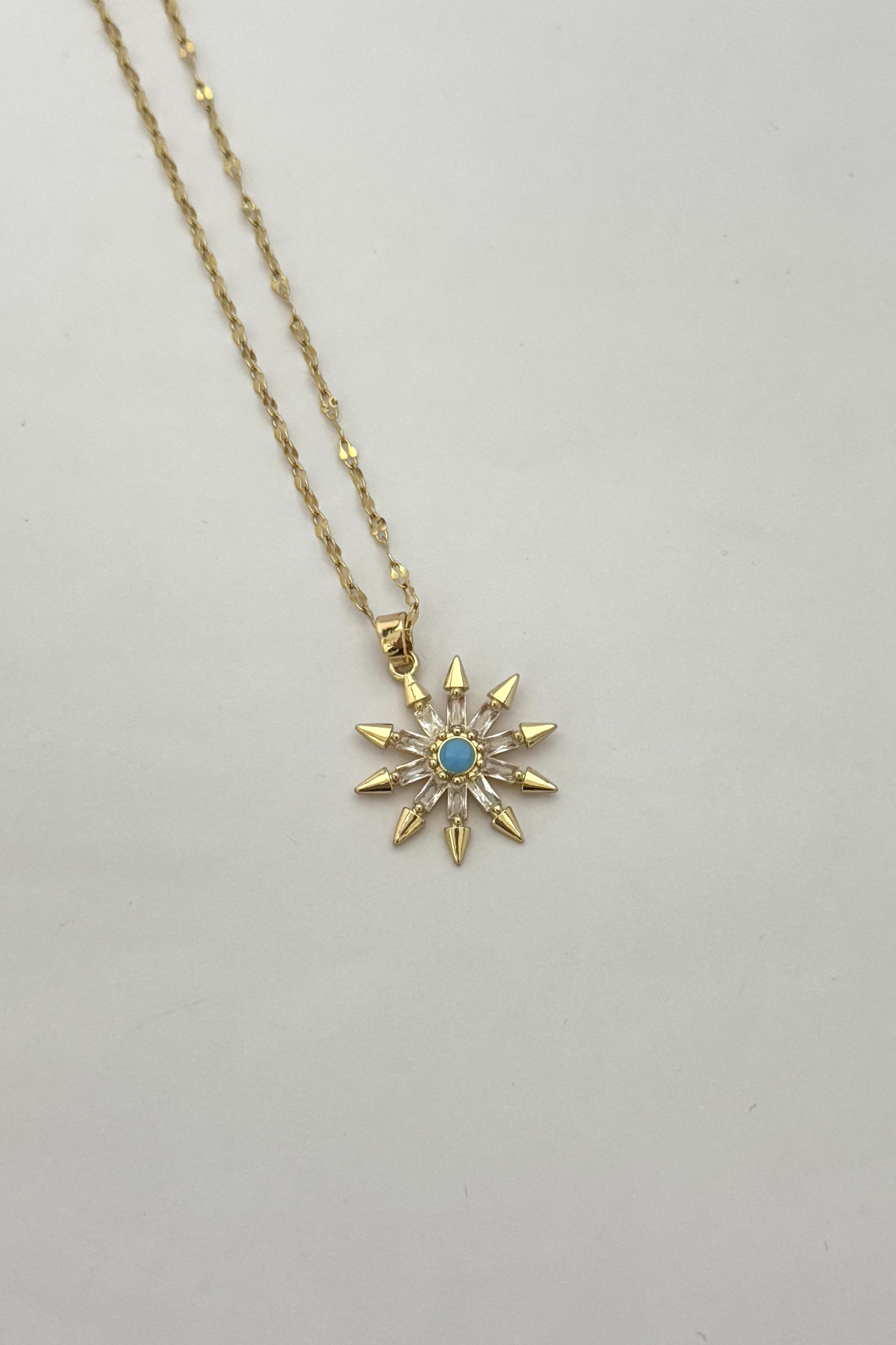 Sunny Blue Stone Kolye