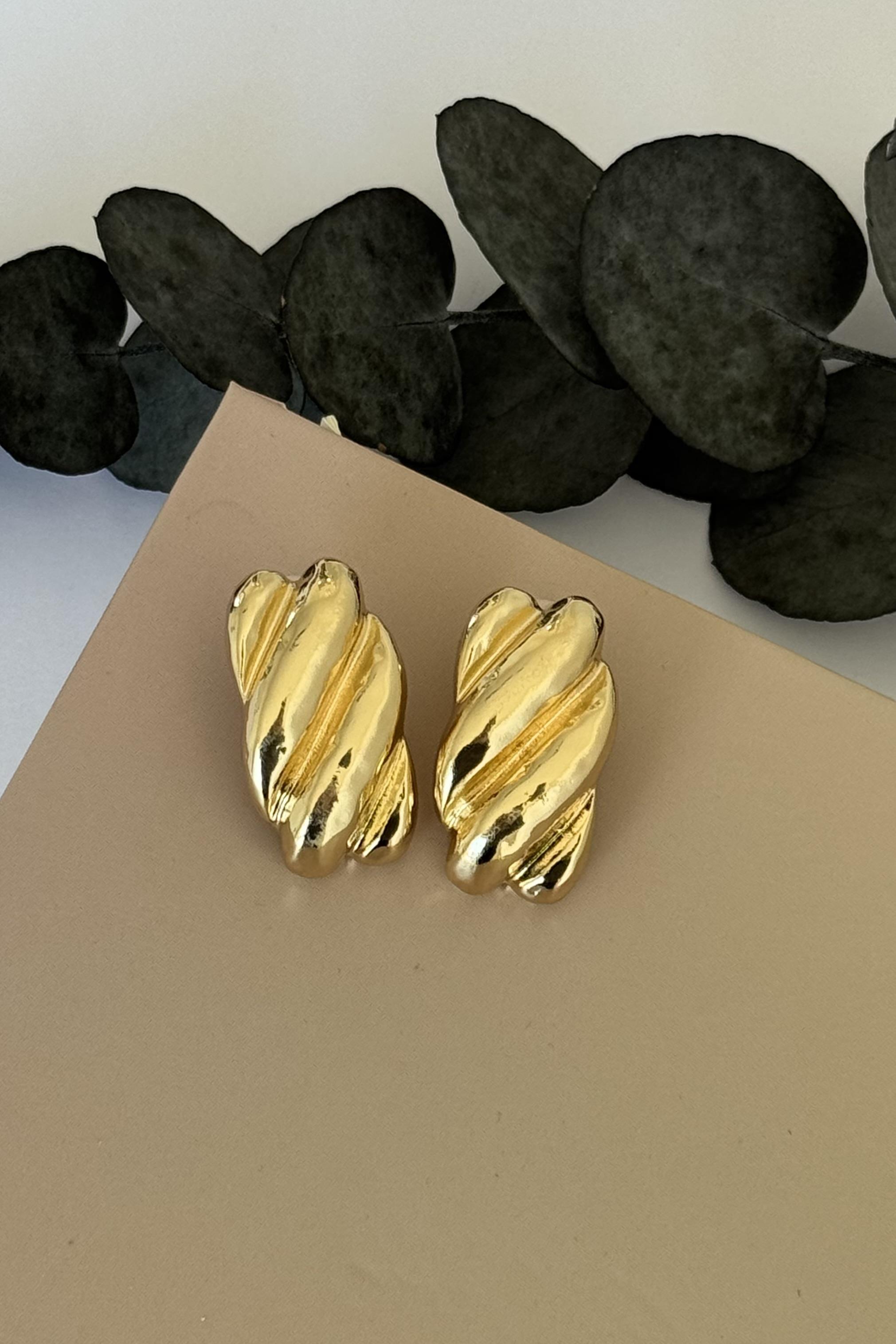 Torque Gold Küpe
